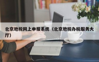 北京地税网上申报系统（北京地税办税服务大厅）